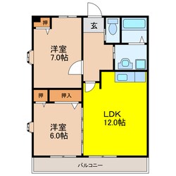 メゾンシンテルの物件間取画像